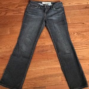 Ann Taylor Loft Slim Boot Cut Black Washed Jeans